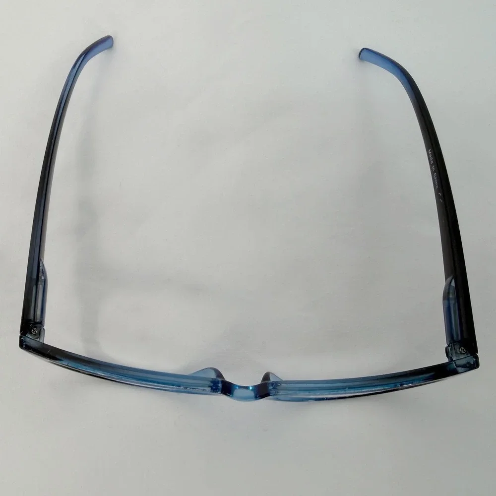Norperwis Cat Eye Reading +1.75 Glasses Blue Black Gradient with Case 104-33